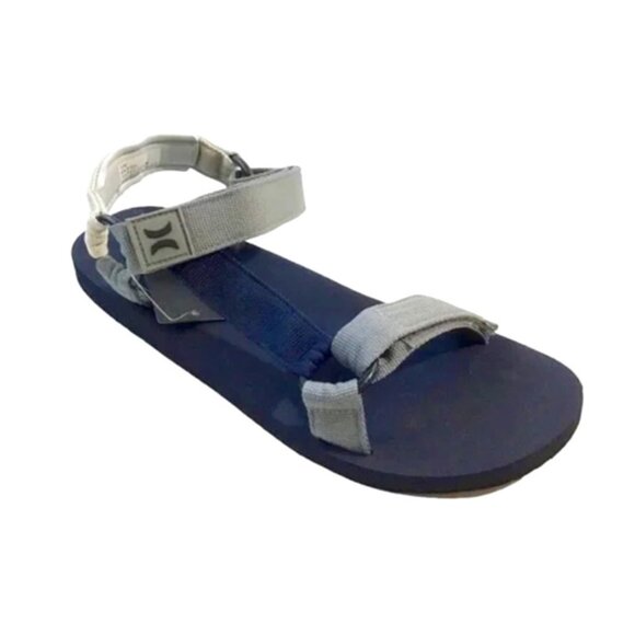Hurley Other - Hurley Water Sandals Men's Size 10 Navy/Gray Adjustable Straps NEW